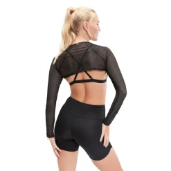 Women's Mesh Long-Sleeve Performance Gym Top