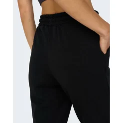 Women's Mid-Waist Closed Hem Jersey Joggers