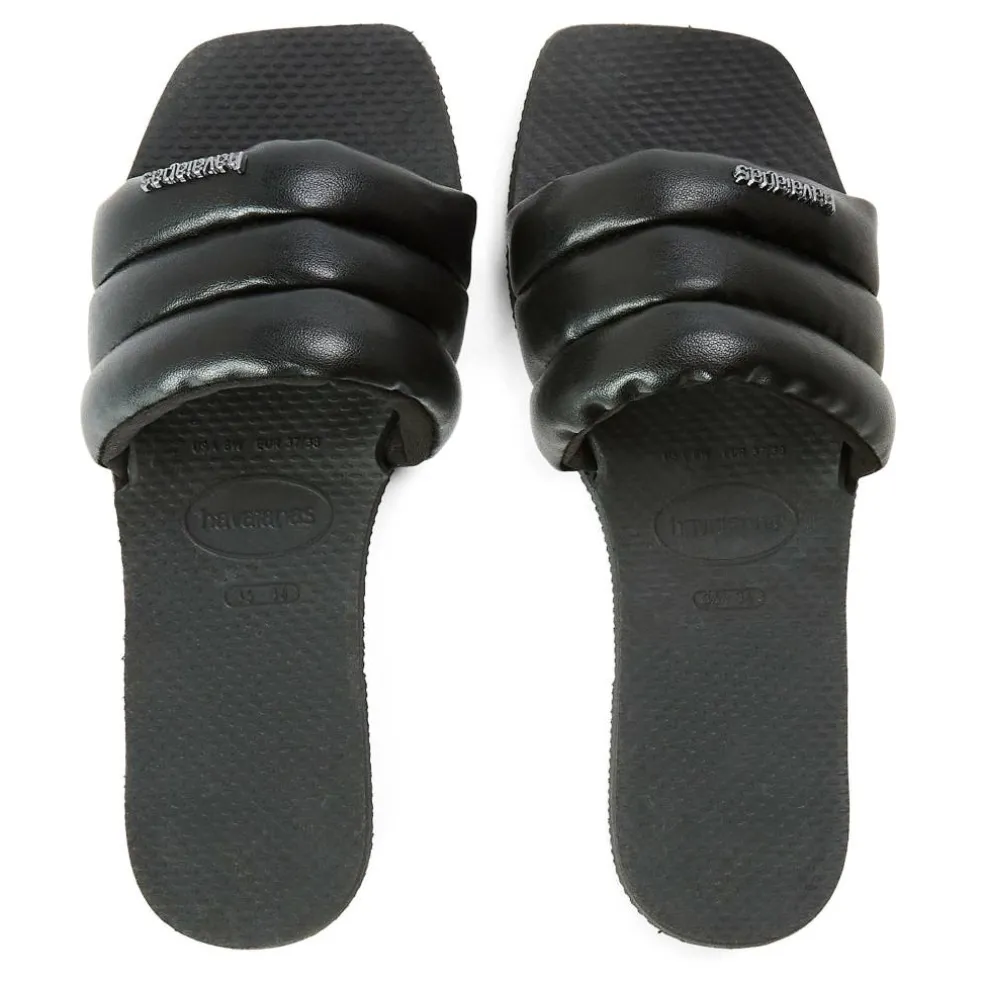 Women's Milan Black Flip Flops