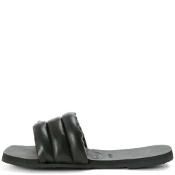 Women's Milan Black Flip Flops