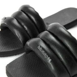 Women's Milan Black Flip Flops