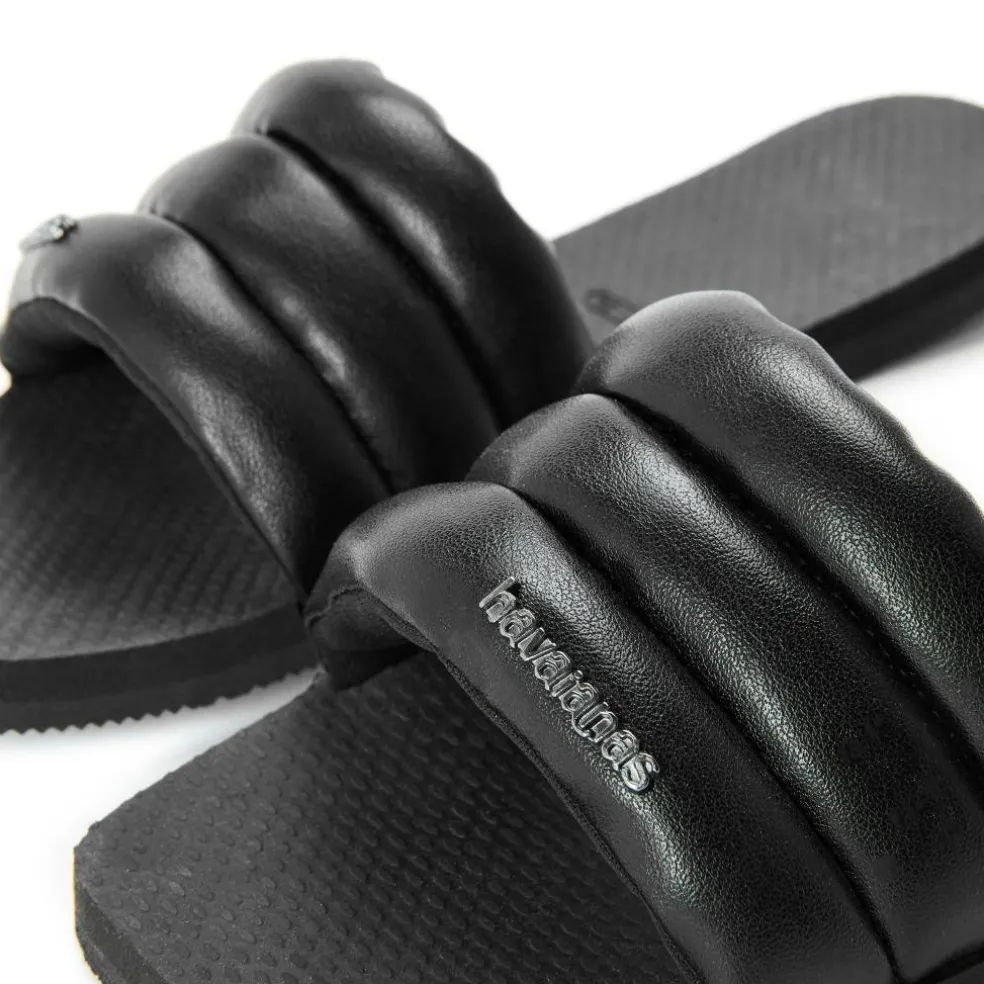 Women's Milan Black Flip Flops