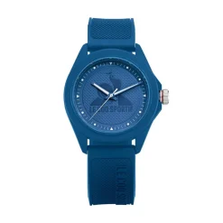 Women's Monochrome Blue Plastic Strap Digital Watch