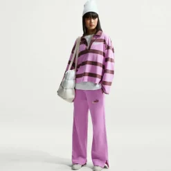 Women's Open Hem Fleece Jogging Bottoms