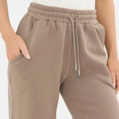 Womens Open Hem Jersey Jogging Bottoms