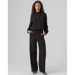 Women's Open Neck Long-Sleeve Blouse