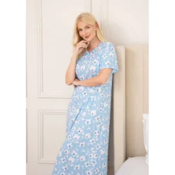 Womens Organic Cotton Short Sleeve Nightdress