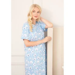 Womens Organic Cotton Short Sleeve Nightdress