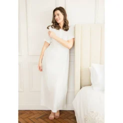 Womens Organic Cotton Short Sleeve Nightdress