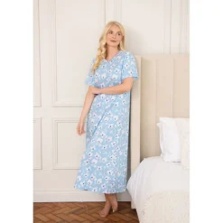 Womens Organic Cotton Short Sleeve Nightdress