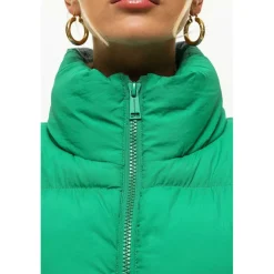 Womens Oversized Funnel Neck Puffer Jacket