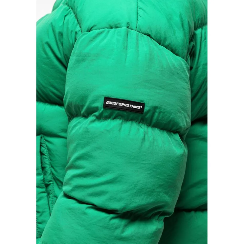 Womens Oversized Funnel Neck Puffer Jacket