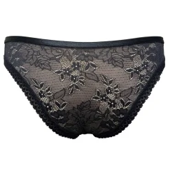 Women's 3 Pack Microfibre Lace Brazilian Briefs