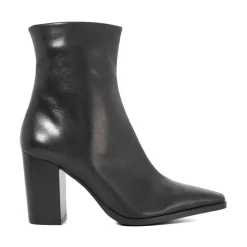 Women's Patent Ankle Heeled Boots