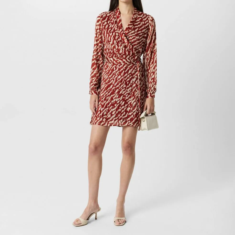 Women's Patterned Wrap Dress
