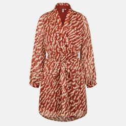 Women's Patterned Wrap Dress