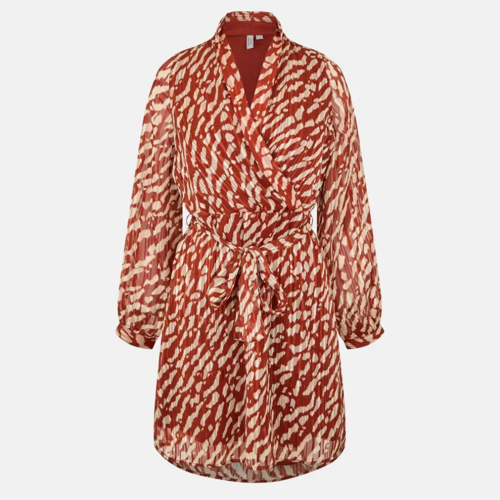 Women's Patterned Wrap Dress