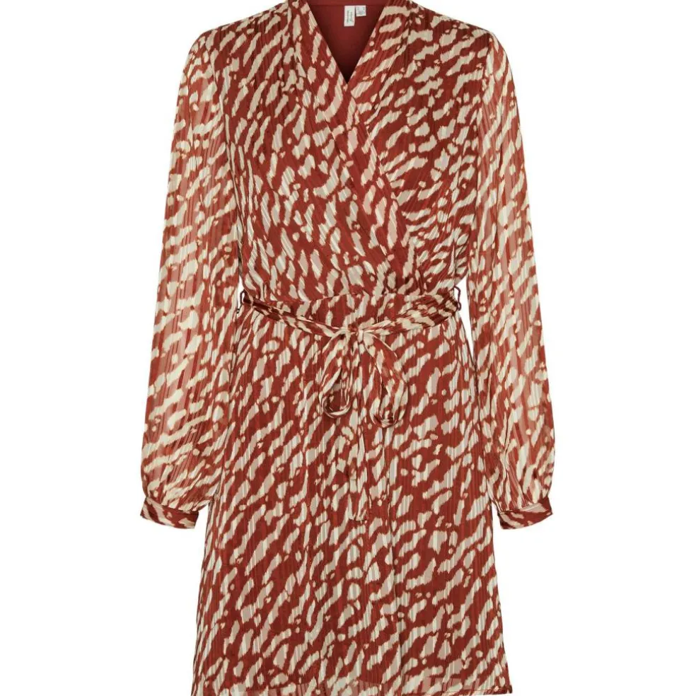 Women's Patterned Wrap Dress