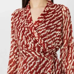 Women's Patterned Wrap Dress