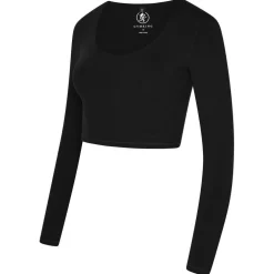 Womens Peach Luxe Long-Sleeve Performance Gym Top