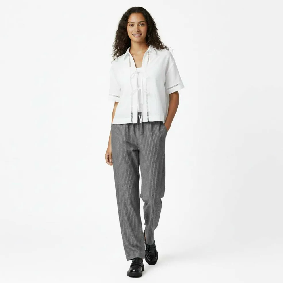 Women's Pinstripe Tailored Trousers