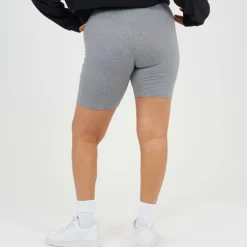 Womens Plus Size Grey Marl Cycling Shorts
