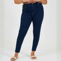Womens Plus Size Mid Rise Skinny Jean