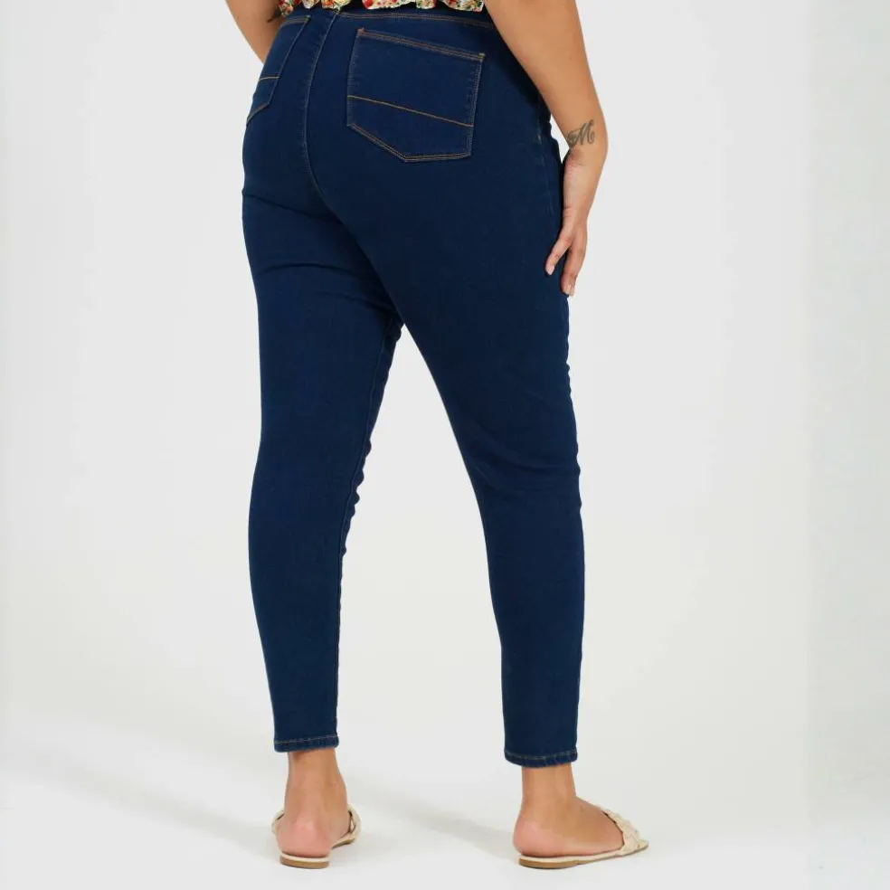 Womens Plus Size Mid Rise Skinny Jean