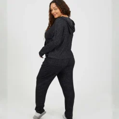 Womens Plus Size Soft Touch Hooded Top