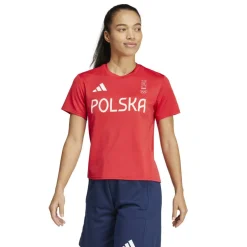 Women's Poland Short Sleeve Performance Gym Top