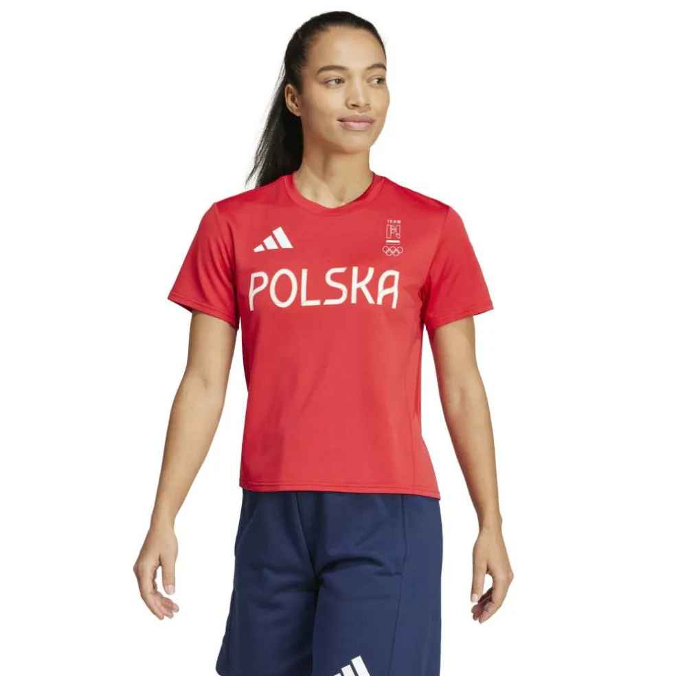 Women's Poland Short Sleeve Performance Gym Top