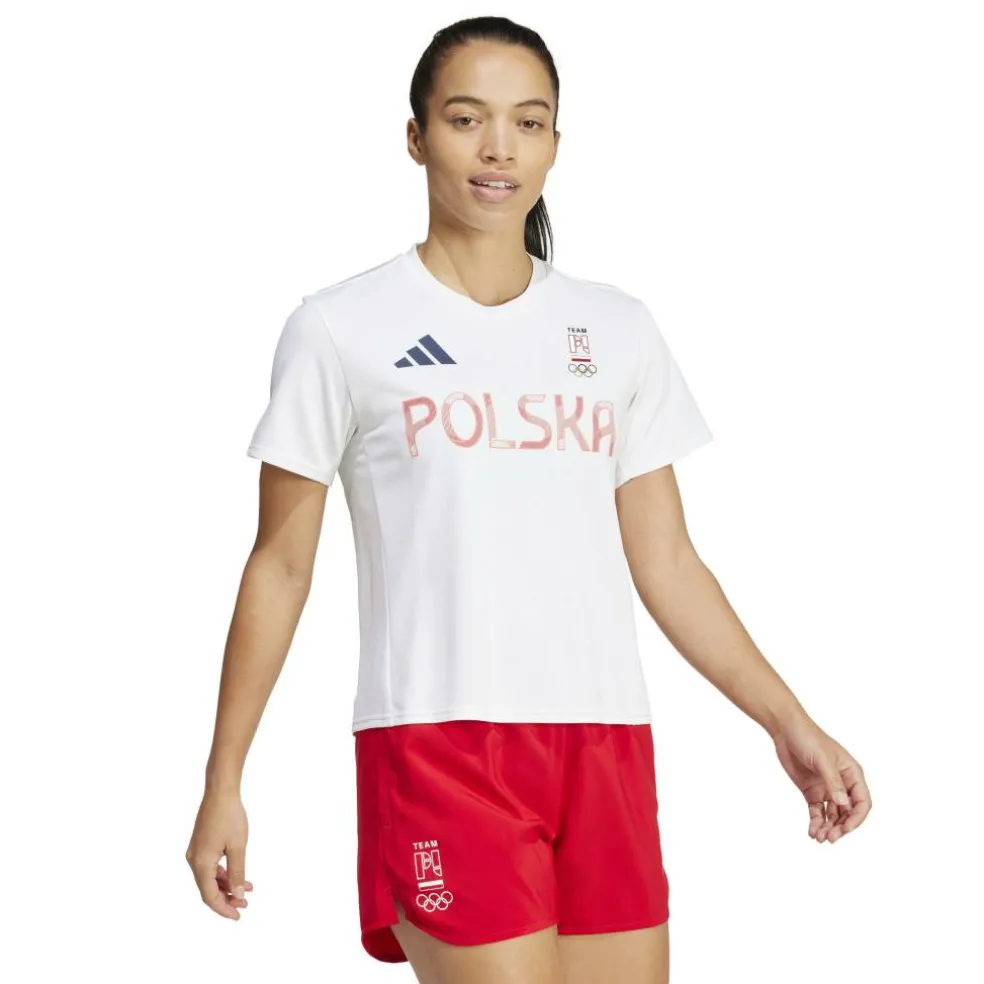 Women's Poland Short Sleeve Performance Gym Top