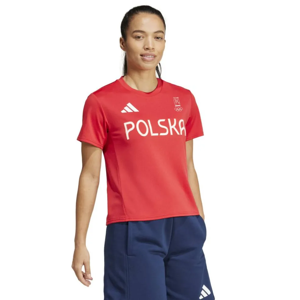 Women's Poland Short Sleeve Performance Gym Top