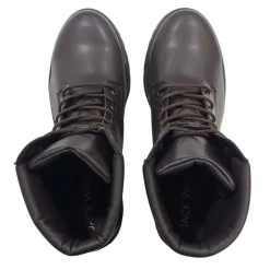 Women's Premium Leather Block Heel Lace Up Ankle Boots