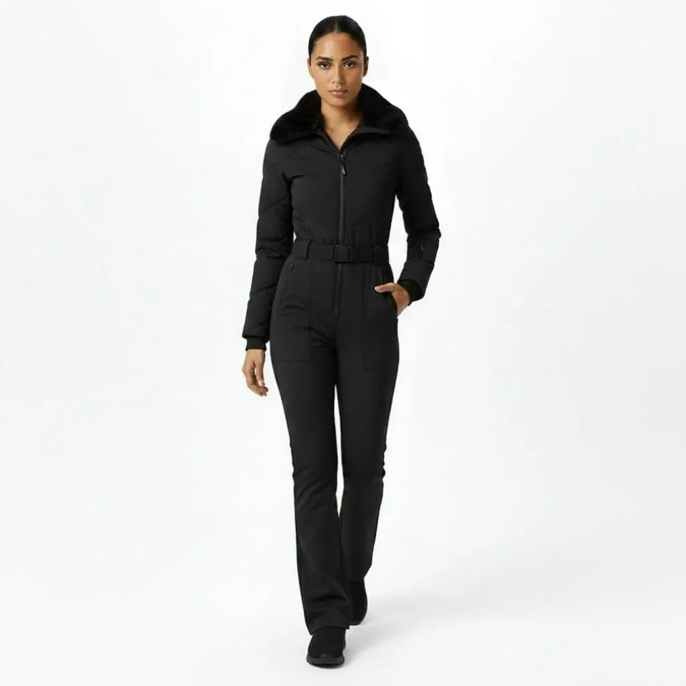 Women's Puffa Waterproof Windproof Hooded Ski Suit