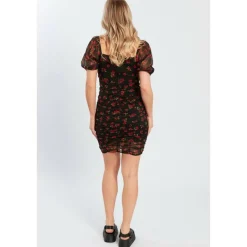 Women's Puff Sleeve Mini Dress