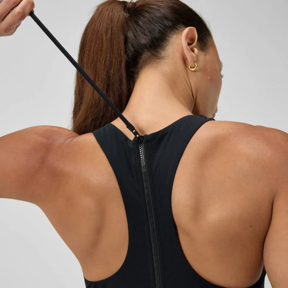 Women's Racer Zipped One Piece Swimsuit