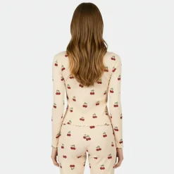 Women's Ribbed Long Sleeve Pyjama Set