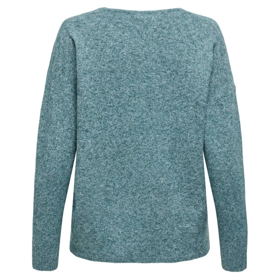 Women's Rica Long-Sleeve V-Neck Knitted Top