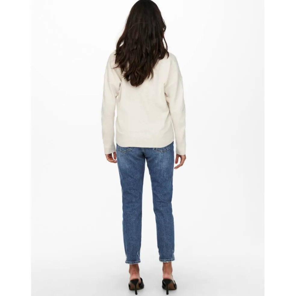 Women's Rica Long-Sleeve V-Neck Knitted Top