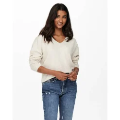 Women's Rica Long-Sleeve V-Neck Knitted Top