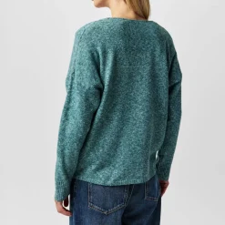 Women's Rica Long-Sleeve V-Neck Knitted Top