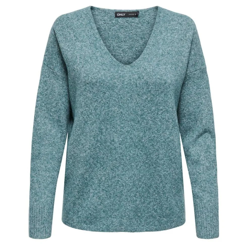 Women's Rica Long-Sleeve V-Neck Knitted Top