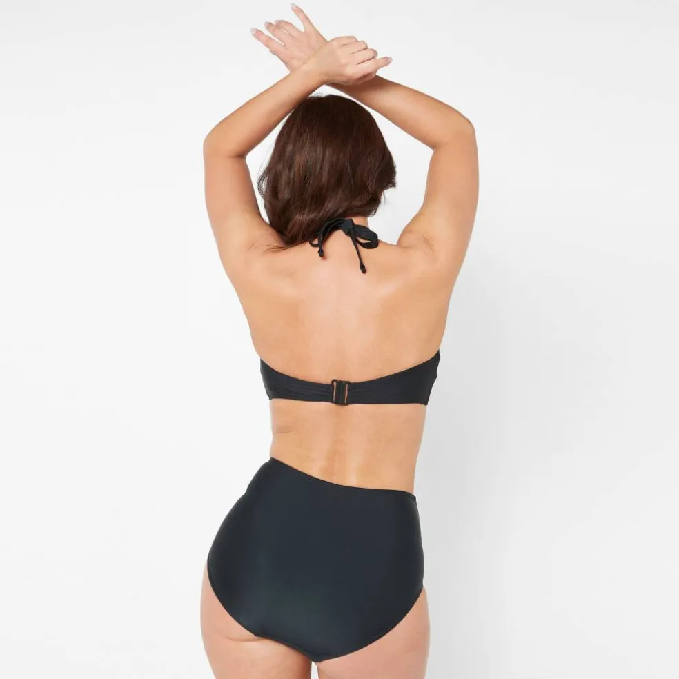 Women's Ruched Front High Waisted Bikini Bottoms