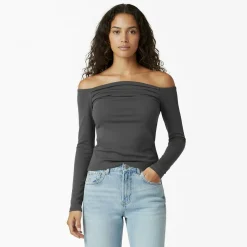 Women's Ruched Long-Sleeve T-Shirt
