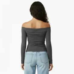 Women's Ruched Long-Sleeve T-Shirt