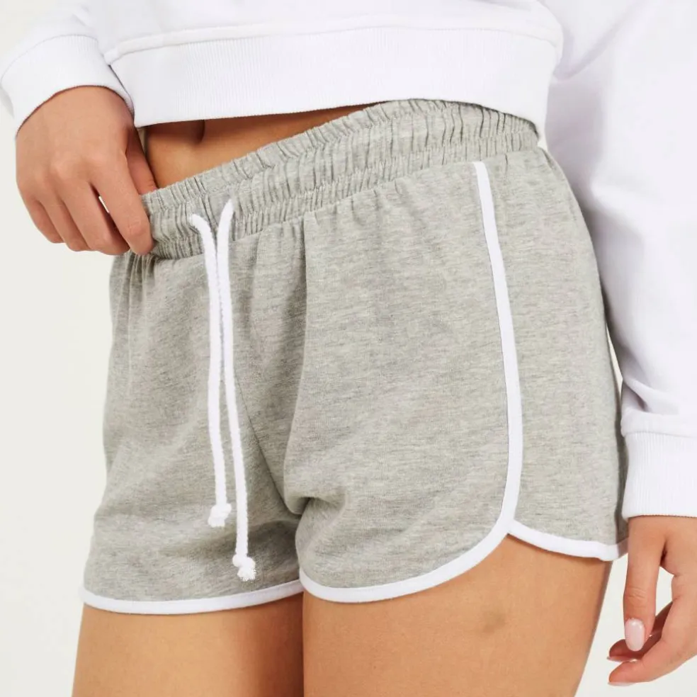 Womens Running Shorts with Contrast Binding