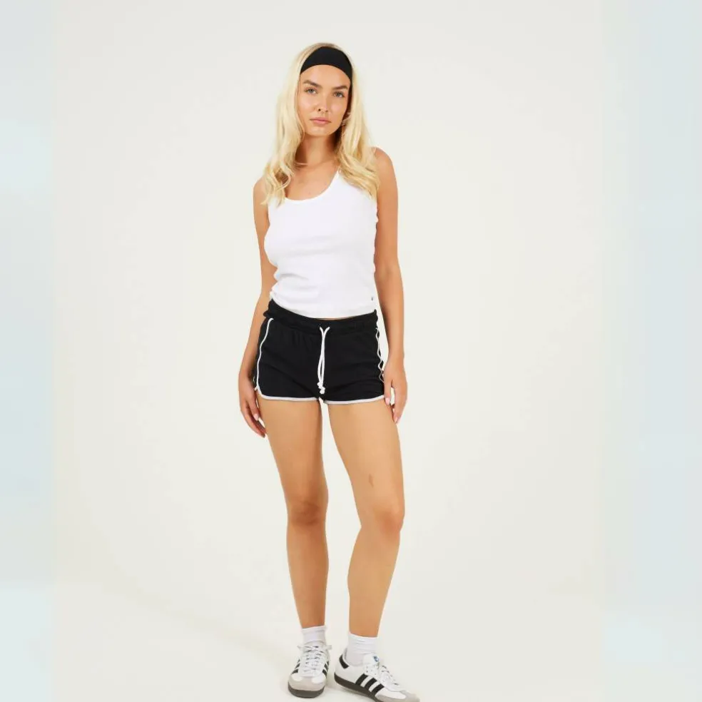 Womens Running Shorts with Contrast Binding