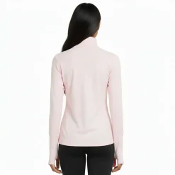 Womens Running Space Dye Quarter Zip