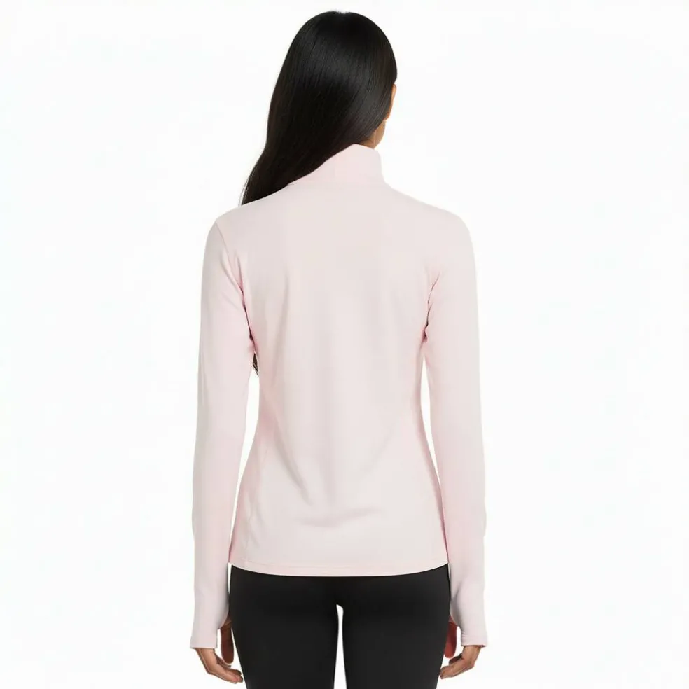 Womens Running Space Dye Quarter Zip